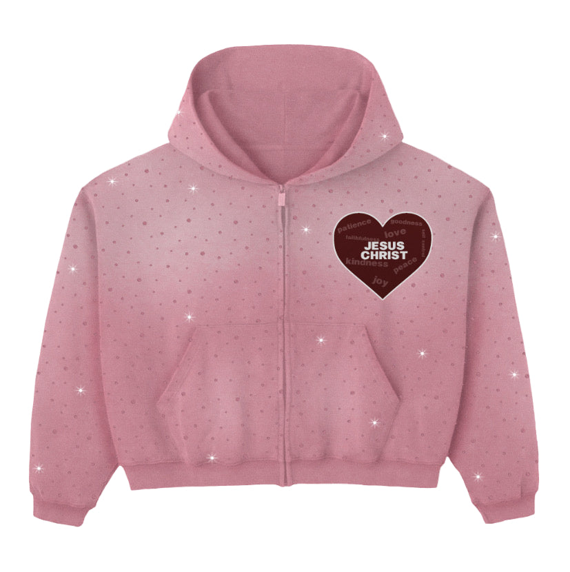 The Light That Filled My Heart Jacket Pink - Customizable